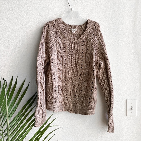 lucky brand cable knit sweater